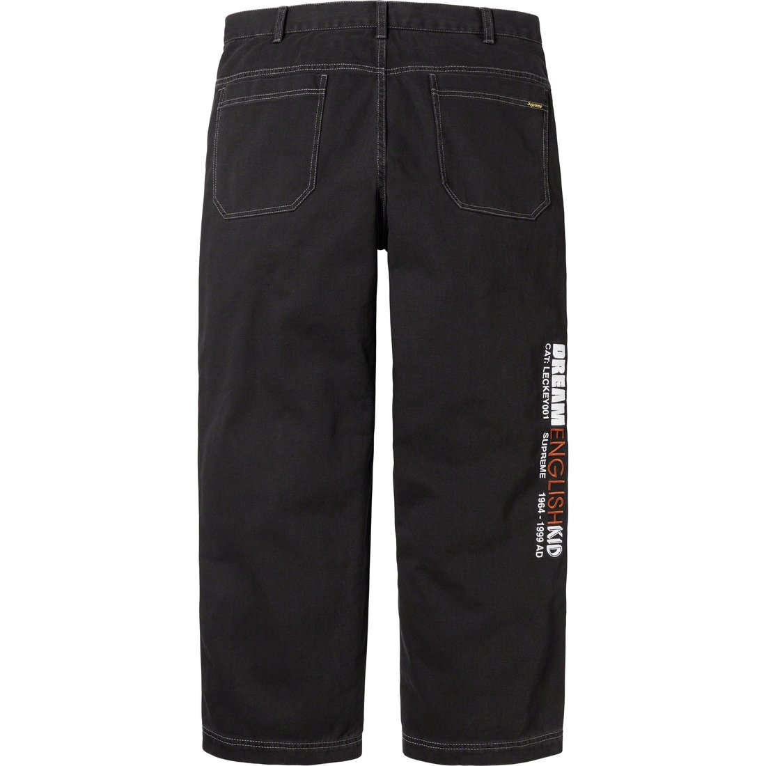 Details on Dream English Kid Twill Panel Pant Black from fall winter
                                                    2023 (Price is $158)