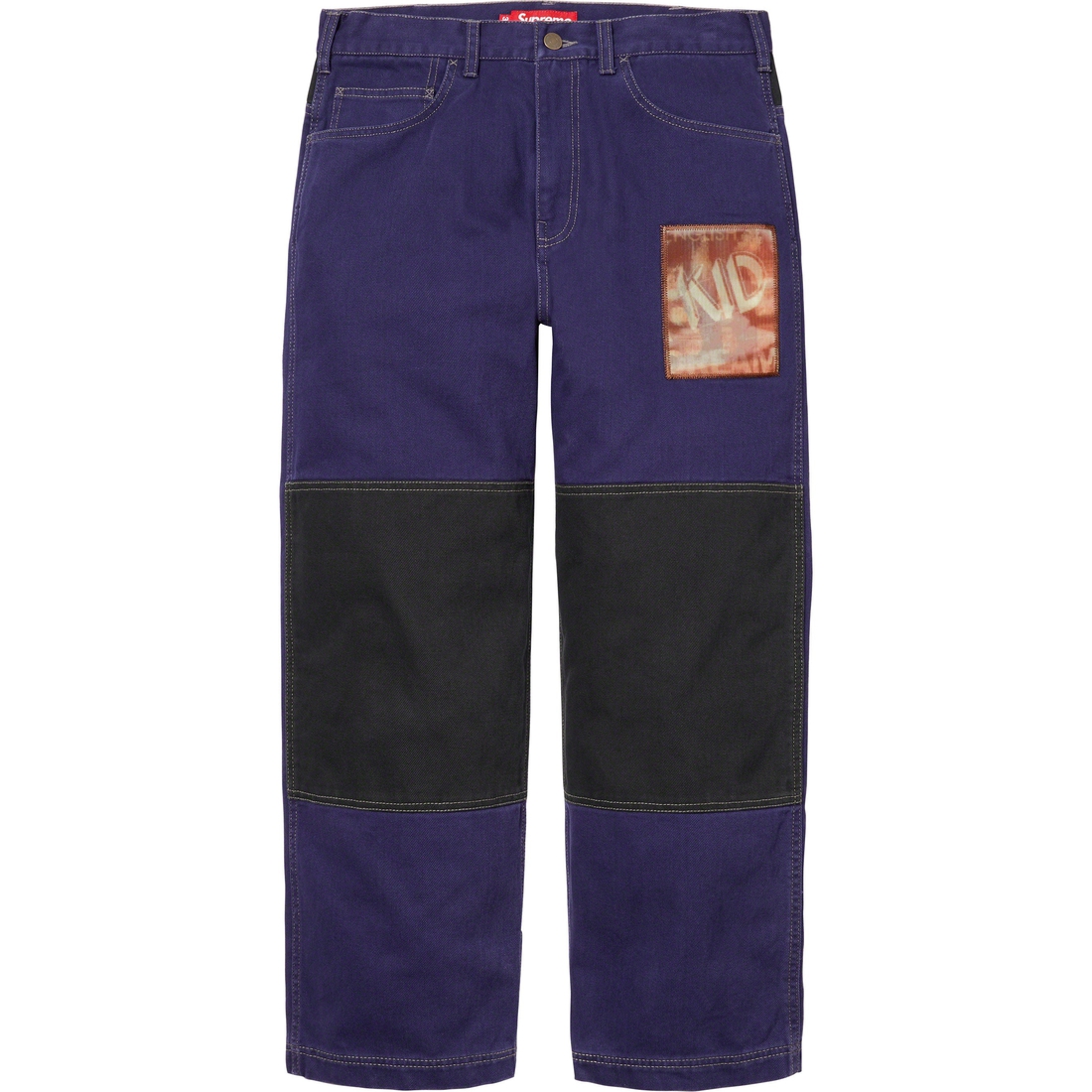 Details on Dream English Kid Twill Panel Pant Navy from fall winter
                                                    2023 (Price is $158)