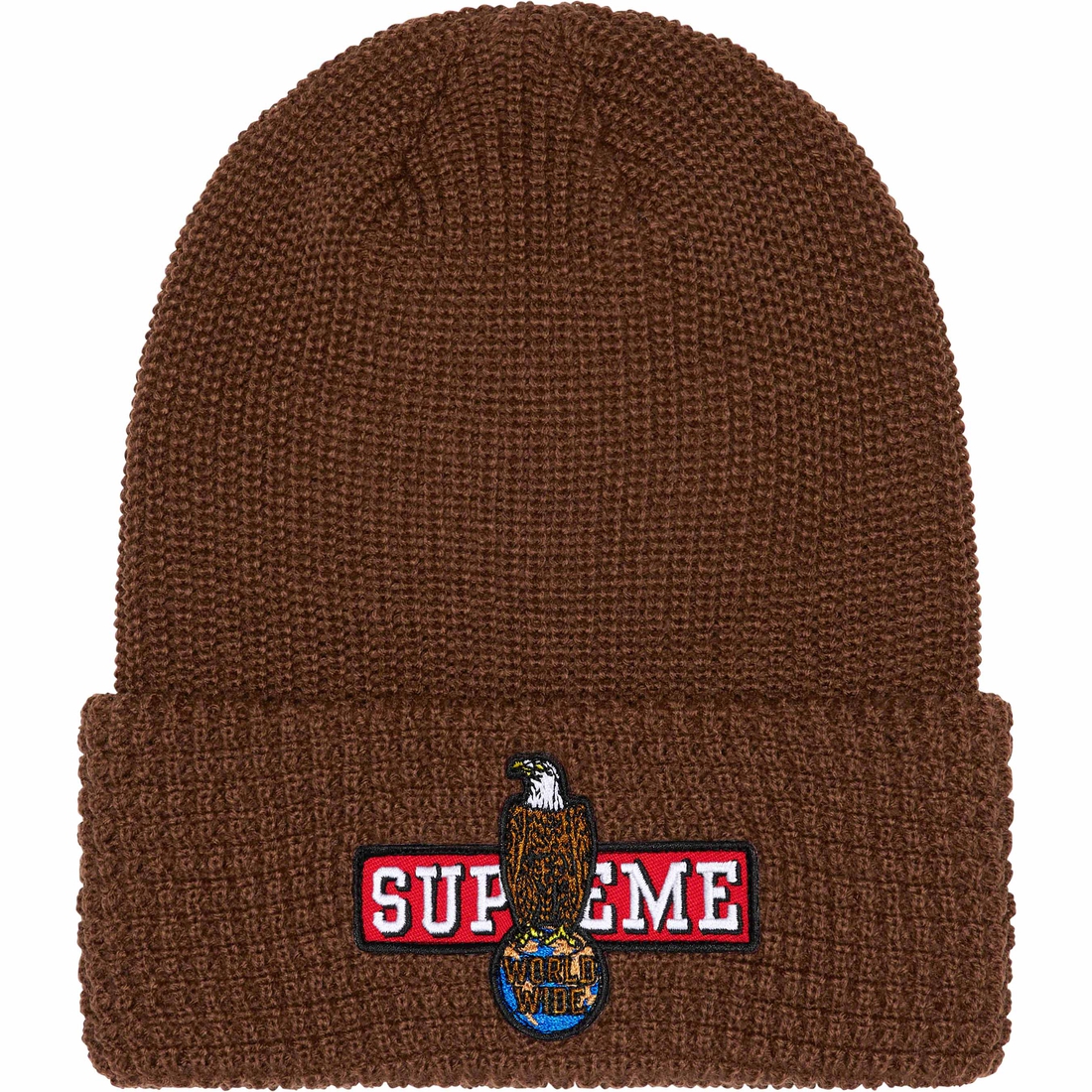Details on Eagle Beanie Brown from fall winter
                                                    2023 (Price is $40)