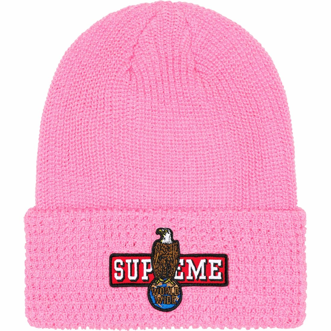 Details on Eagle Beanie Pink from fall winter
                                                    2023 (Price is $40)