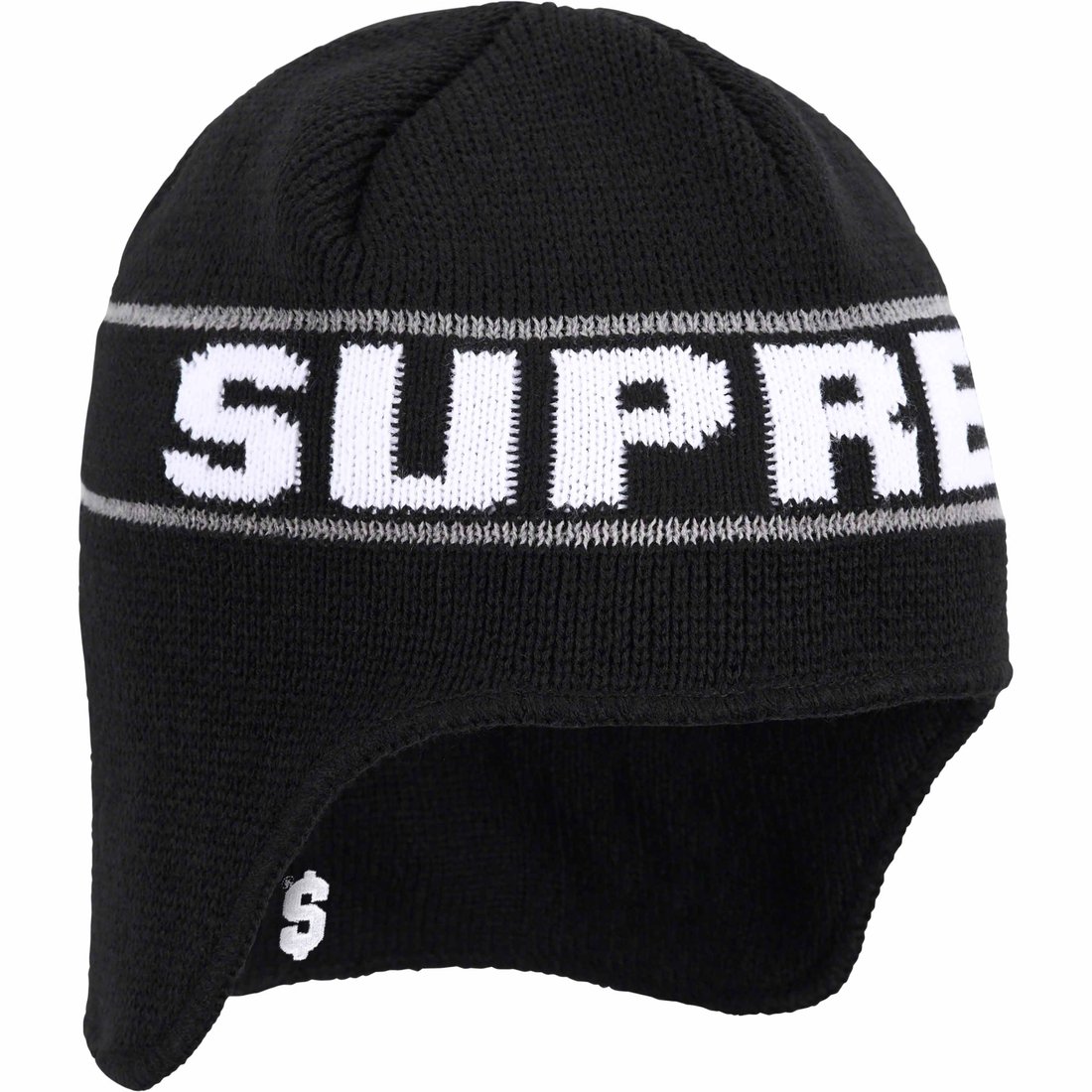 Details on Earflap Beanie Black from fall winter
                                                    2023 (Price is $40)