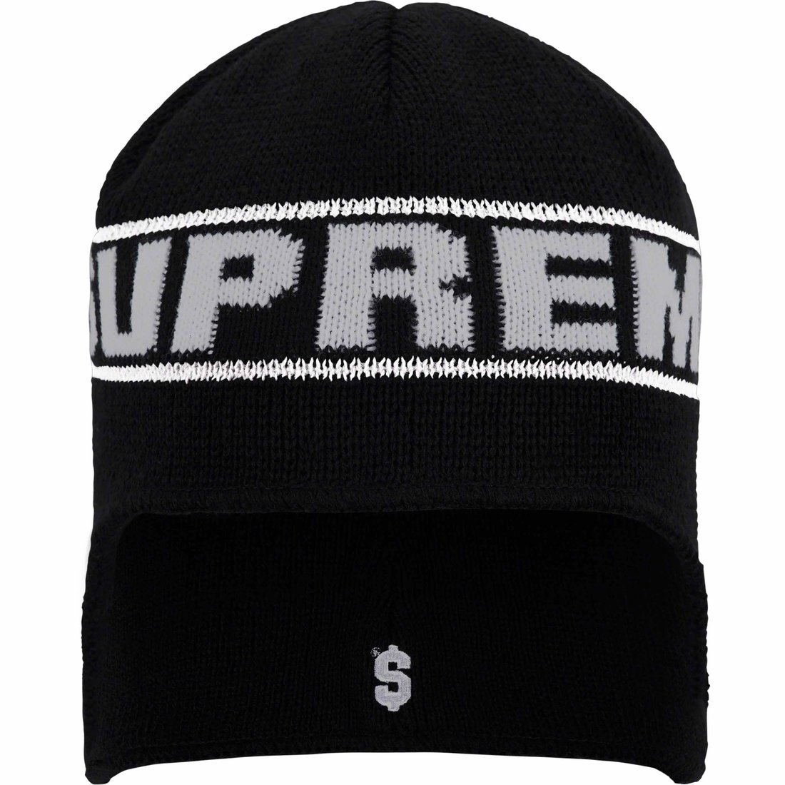 Details on Earflap Beanie Black from fall winter
                                                    2023 (Price is $40)