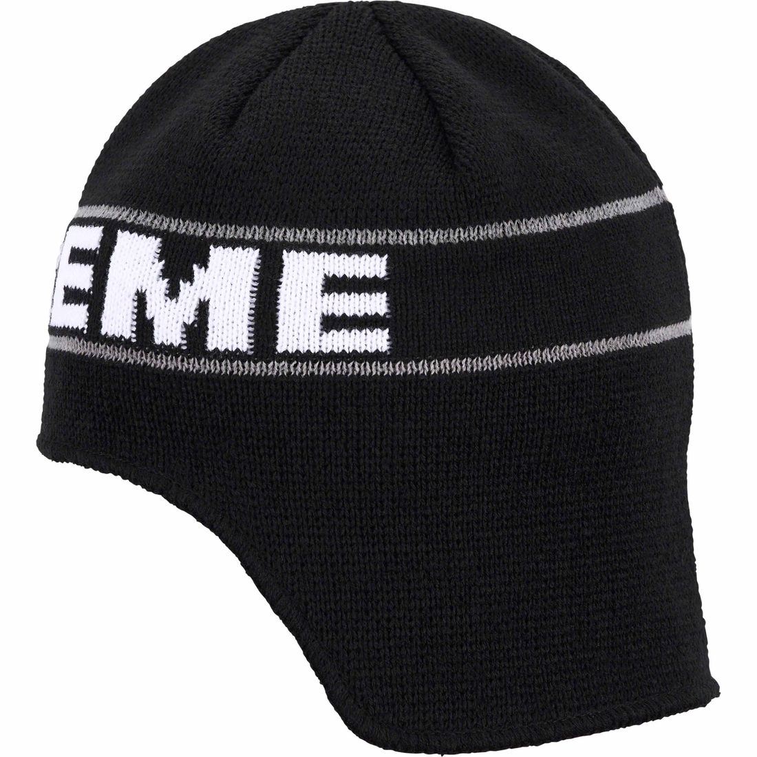 Details on Earflap Beanie Black from fall winter
                                                    2023 (Price is $40)