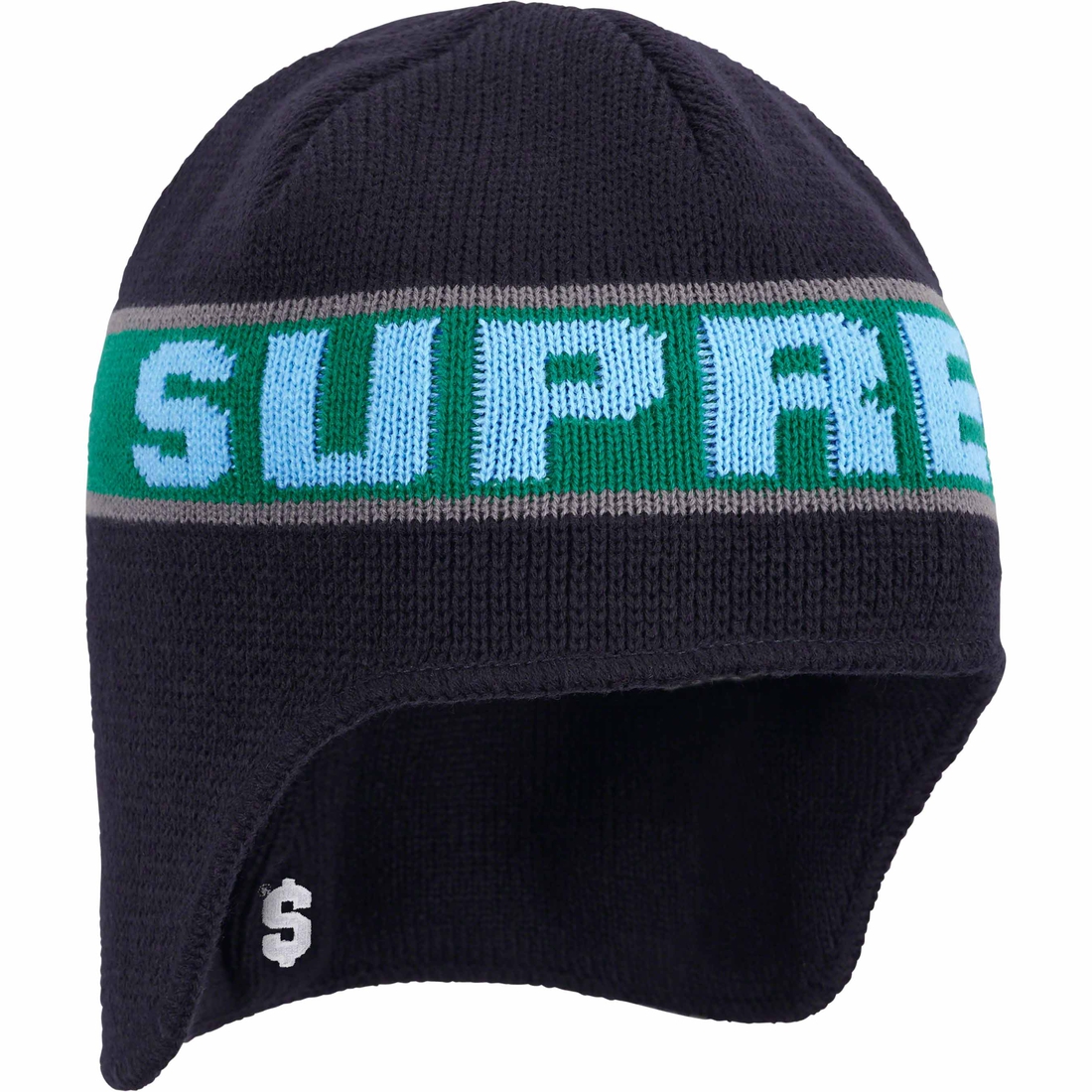 Details on Earflap Beanie Navy from fall winter
                                                    2023 (Price is $40)