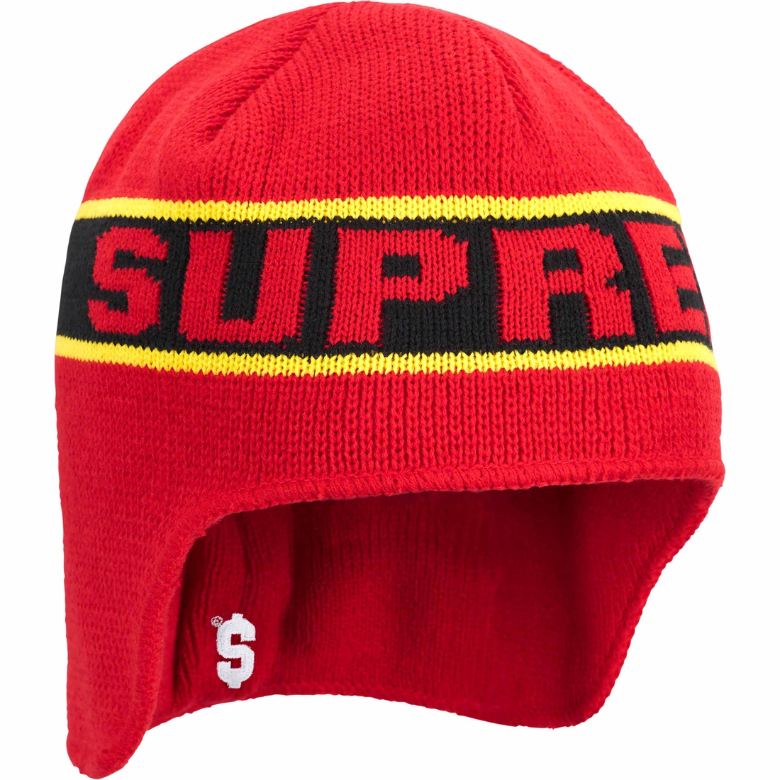 Details on Earflap Beanie Red from fall winter
                                                    2023 (Price is $40)