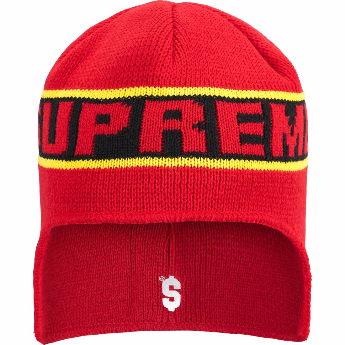 Details on Earflap Beanie Red from fall winter
                                                    2023 (Price is $40)