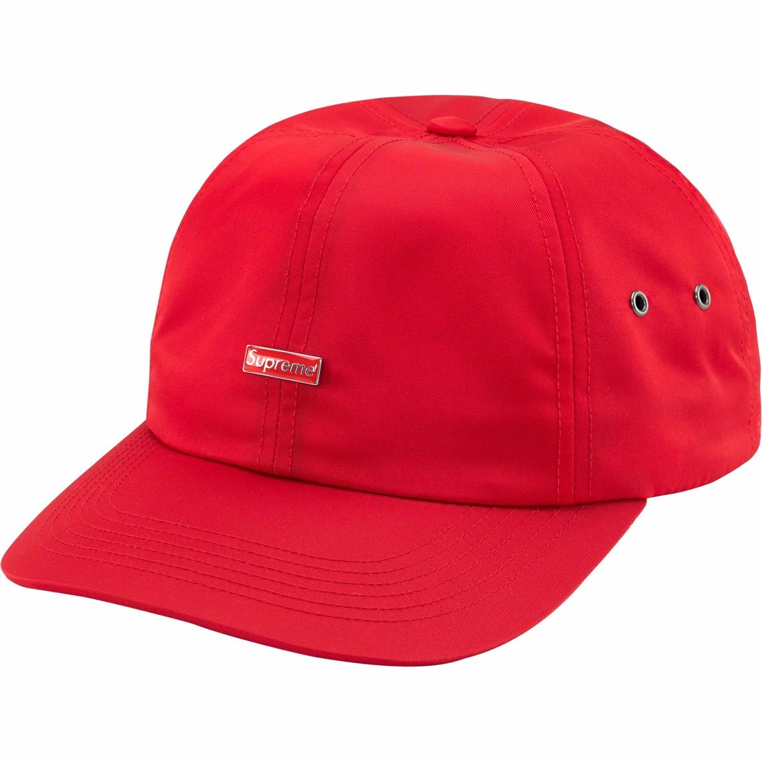 Supreme Enamel Logo 6-Panel (FW23) - Red - $54