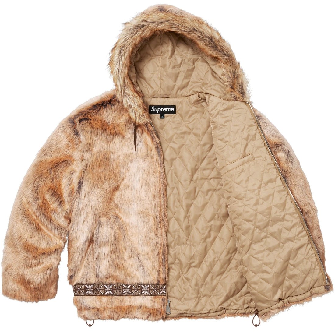 Details on Faux Fur Parka Brown from fall winter
                                                    2023 (Price is $398)