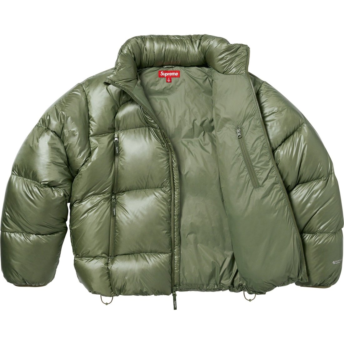 Details on Featherweight Down Puffer Jacket Olive from fall winter
                                                    2023 (Price is $368)