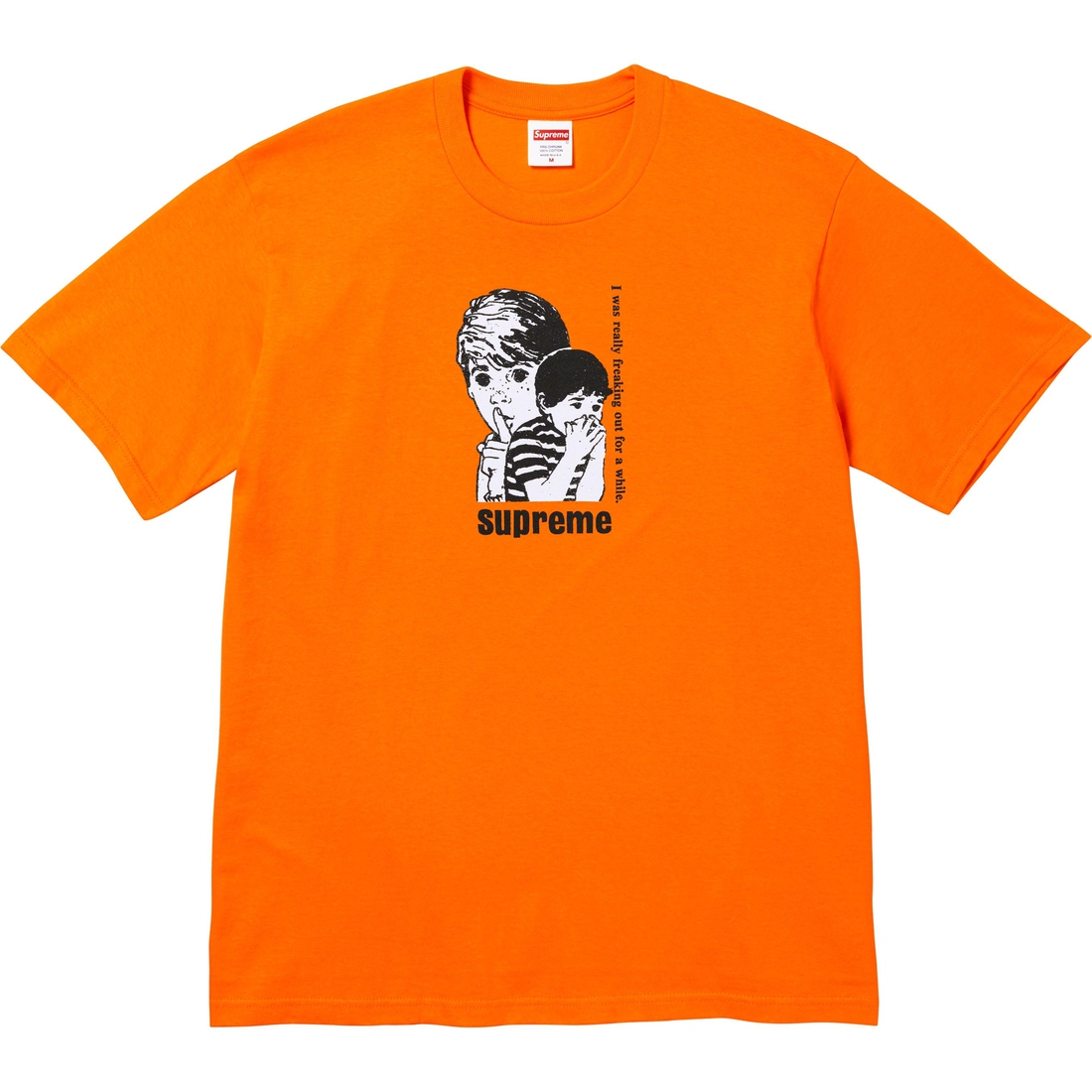 Details on Freaking Out Tee Orange from fall winter
                                                    2023 (Price is $40)