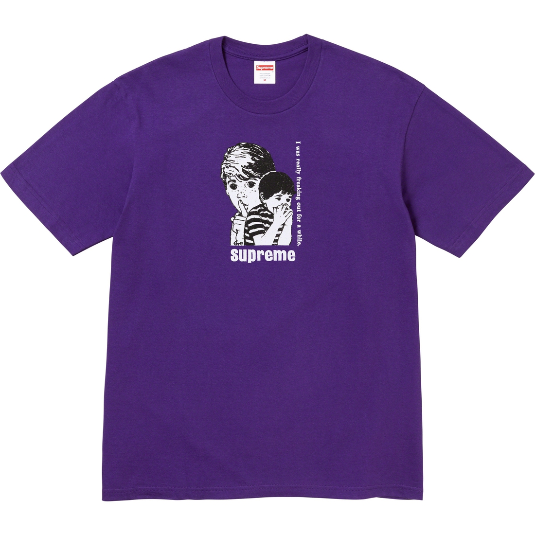 Details on Freaking Out Tee Purple from fall winter
                                                    2023 (Price is $40)