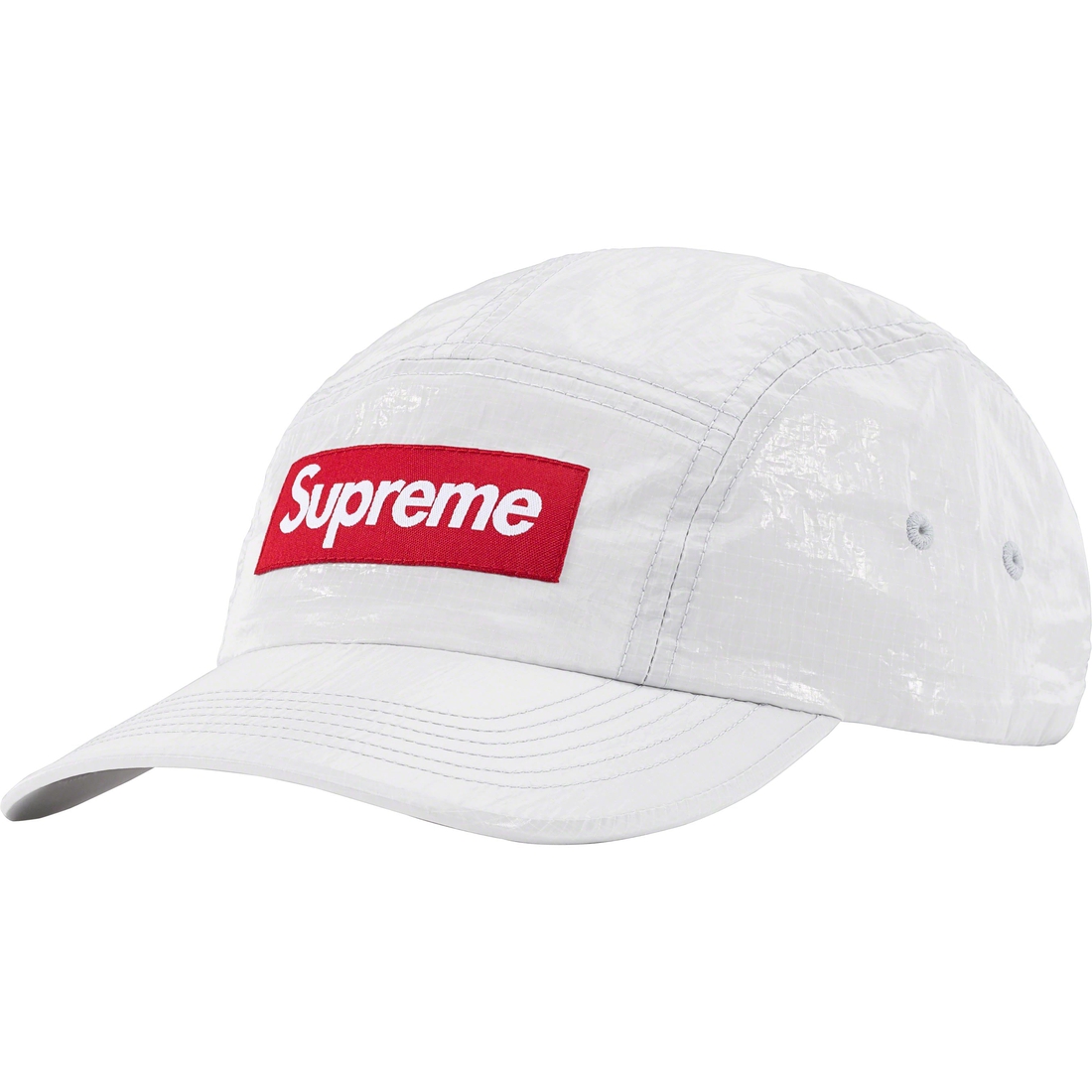 Details on Gloss Ripstop Camp Cap Light Grey from fall winter
                                                    2023 (Price is $54)