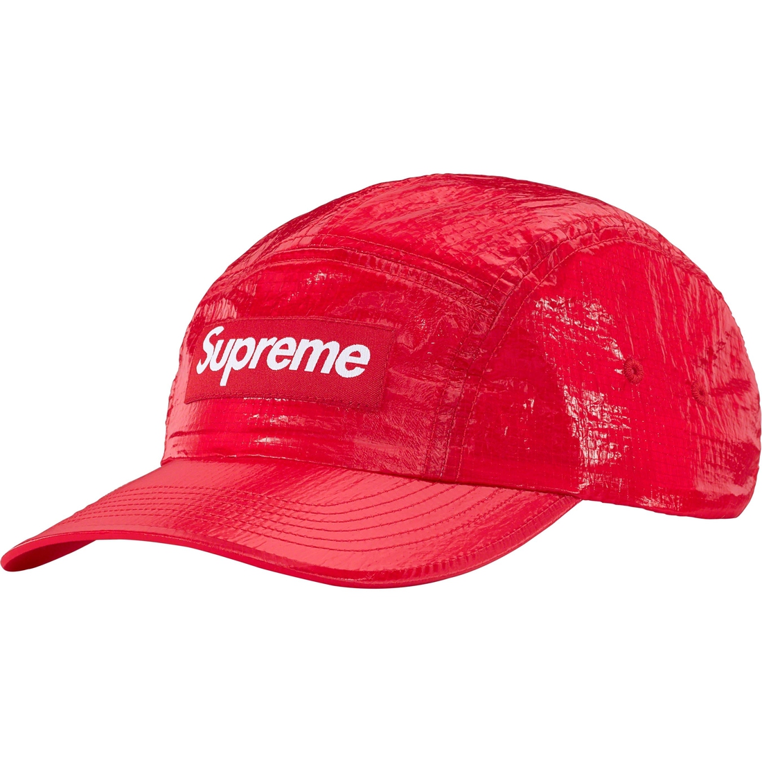 Details on Gloss Ripstop Camp Cap Red from fall winter
                                                    2023 (Price is $54)