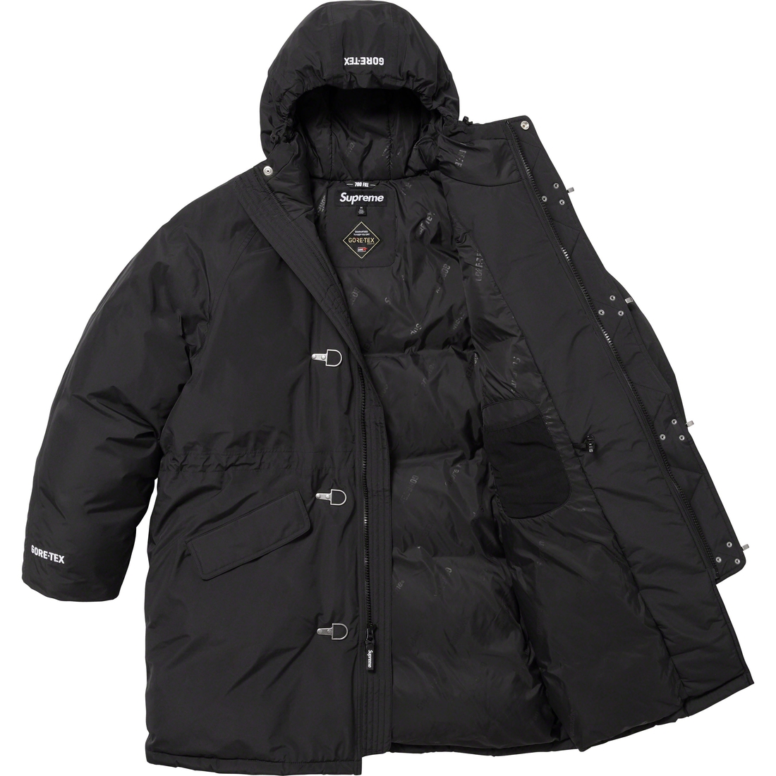 Details on GORE-TEX 700-Fill Down Clip Parka Black from fall winter
                                                    2023 (Price is $798)