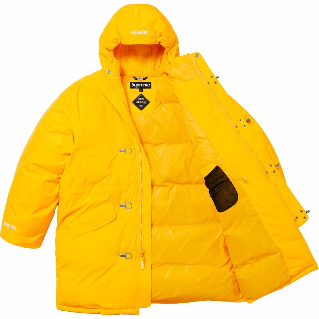 Details on GORE-TEX 700-Fill Down Clip Parka Yellow from fall winter
                                                    2023 (Price is $798)