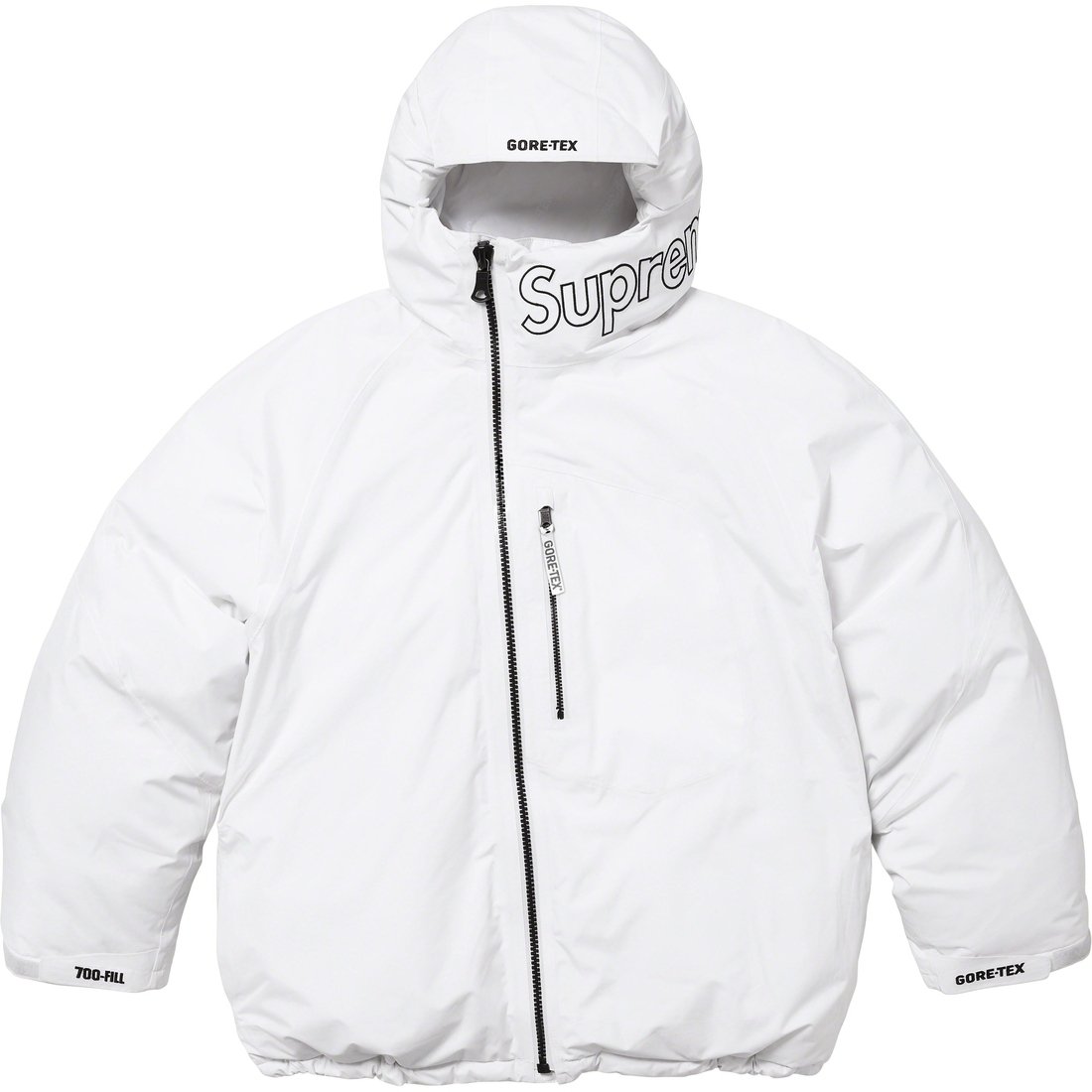 Details on GORE-TEX 700-Fill Down Parka White from fall winter
                                                    2023 (Price is $598)