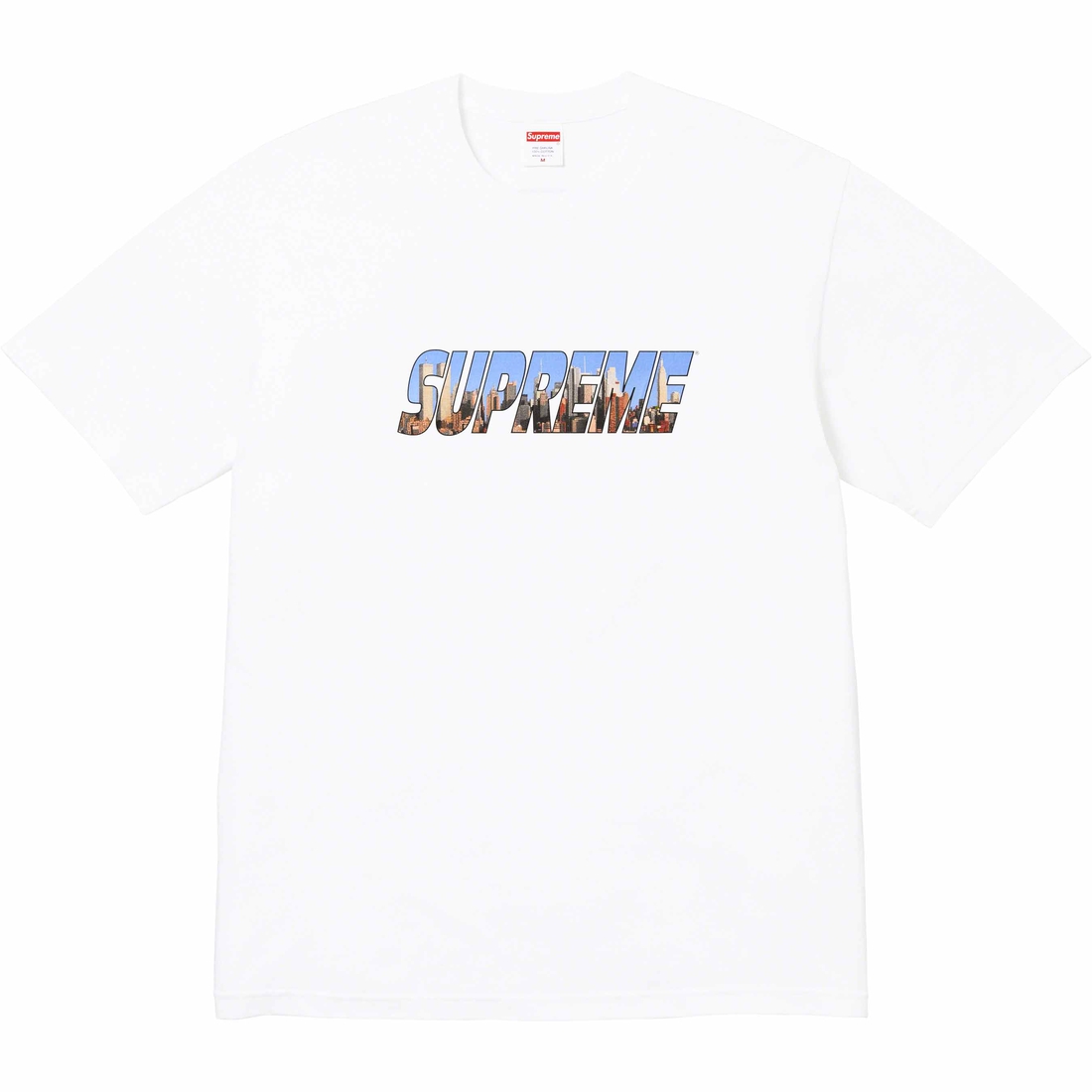 Details on Gotham Tee White from fall winter
                                                    2023 (Price is $40)