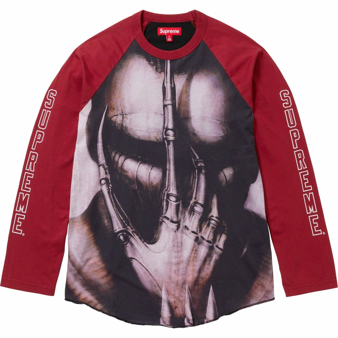Details on H.R. Giger Raglan L S Top Cardinal from fall winter
                                                    2023 (Price is $110)
