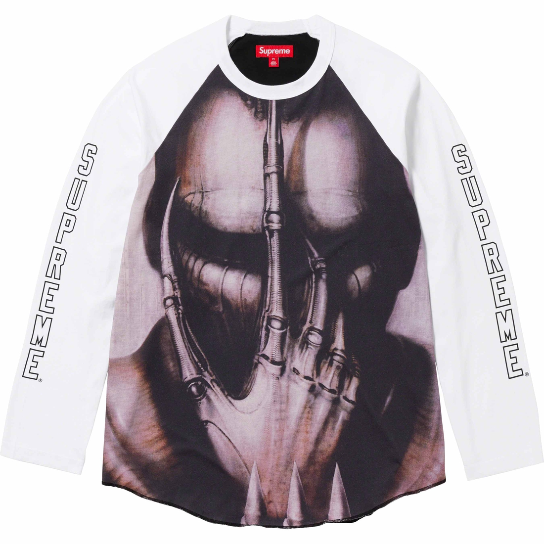 Details on H.R. Giger Raglan L S Top White from fall winter
                                                    2023 (Price is $110)