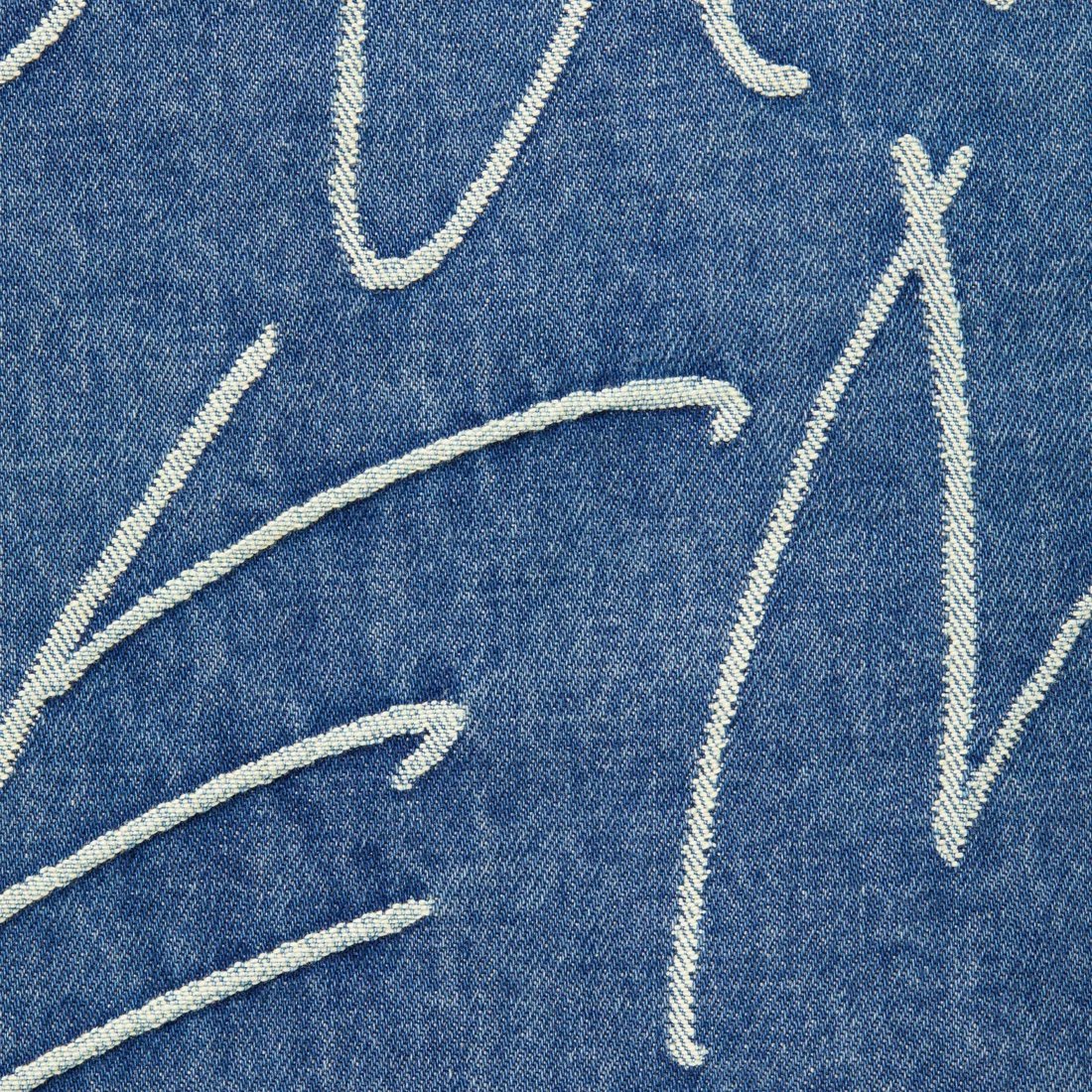 Details on Handwriting Jacquard Denim Shirt Washed Indigo from fall winter
                                                    2023 (Price is $148)