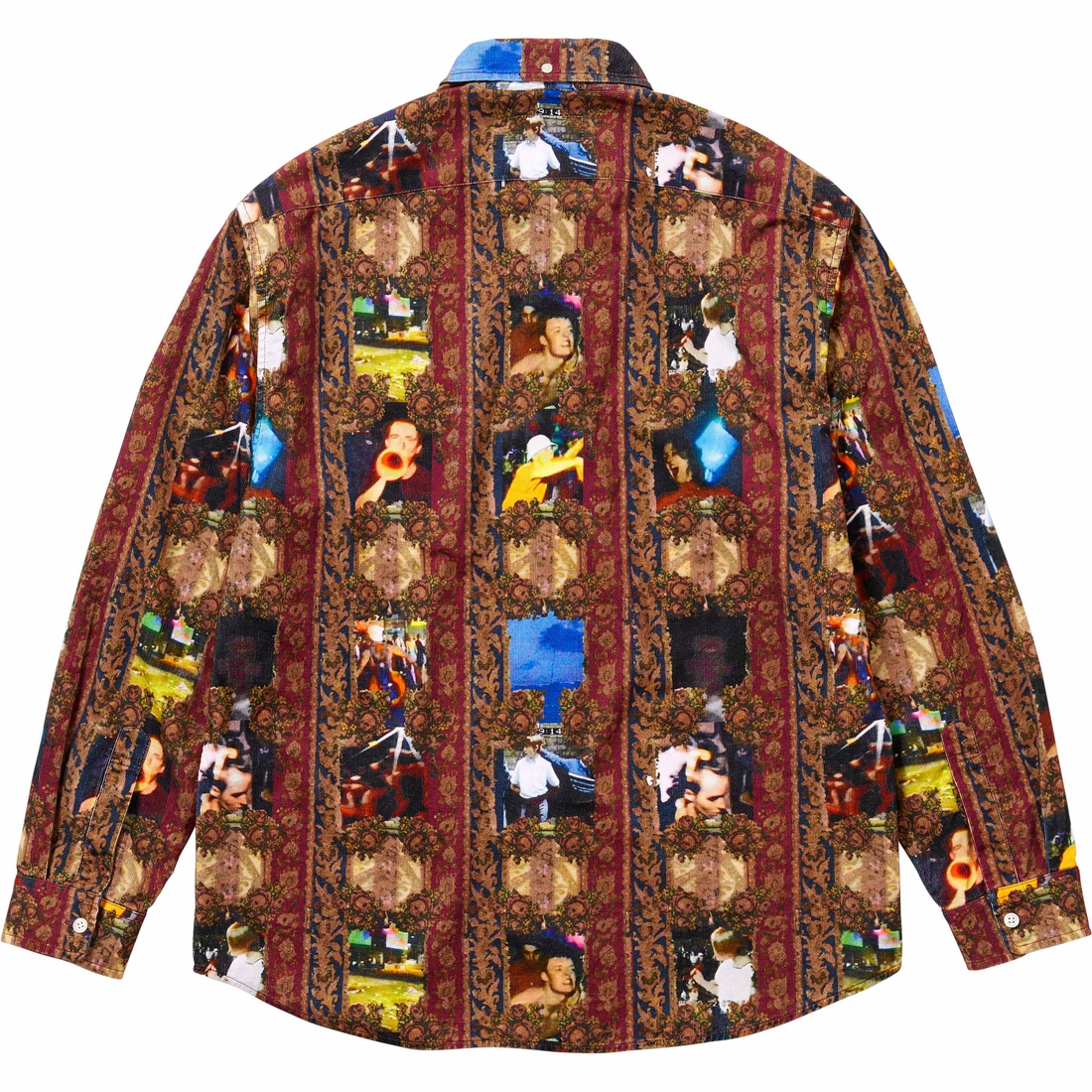 Details on Hardcore Printed Corduroy Shirt Multicolor from fall winter 2023 (Price is $158)