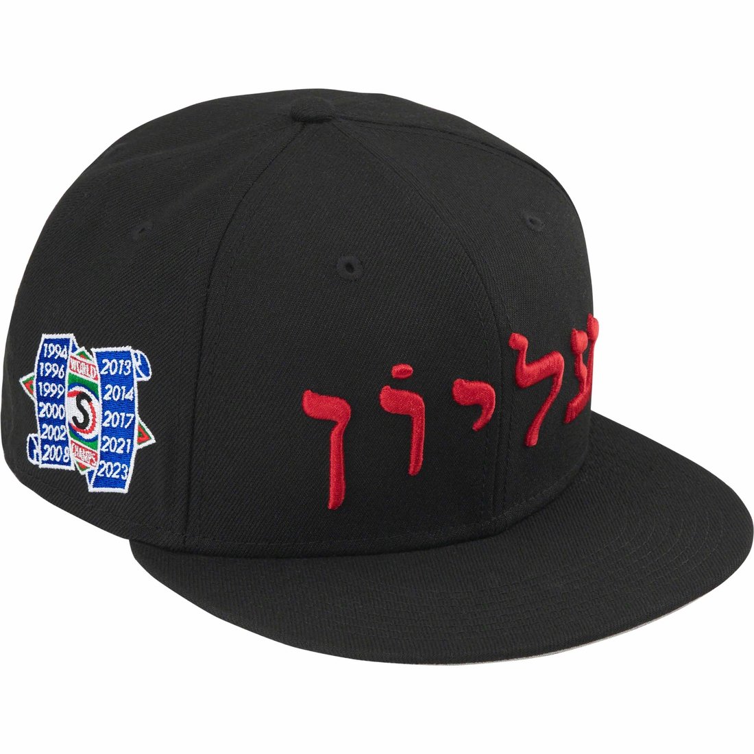 Details on Hebrew New Era Black from fall winter
                                                    2023 (Price is $54)