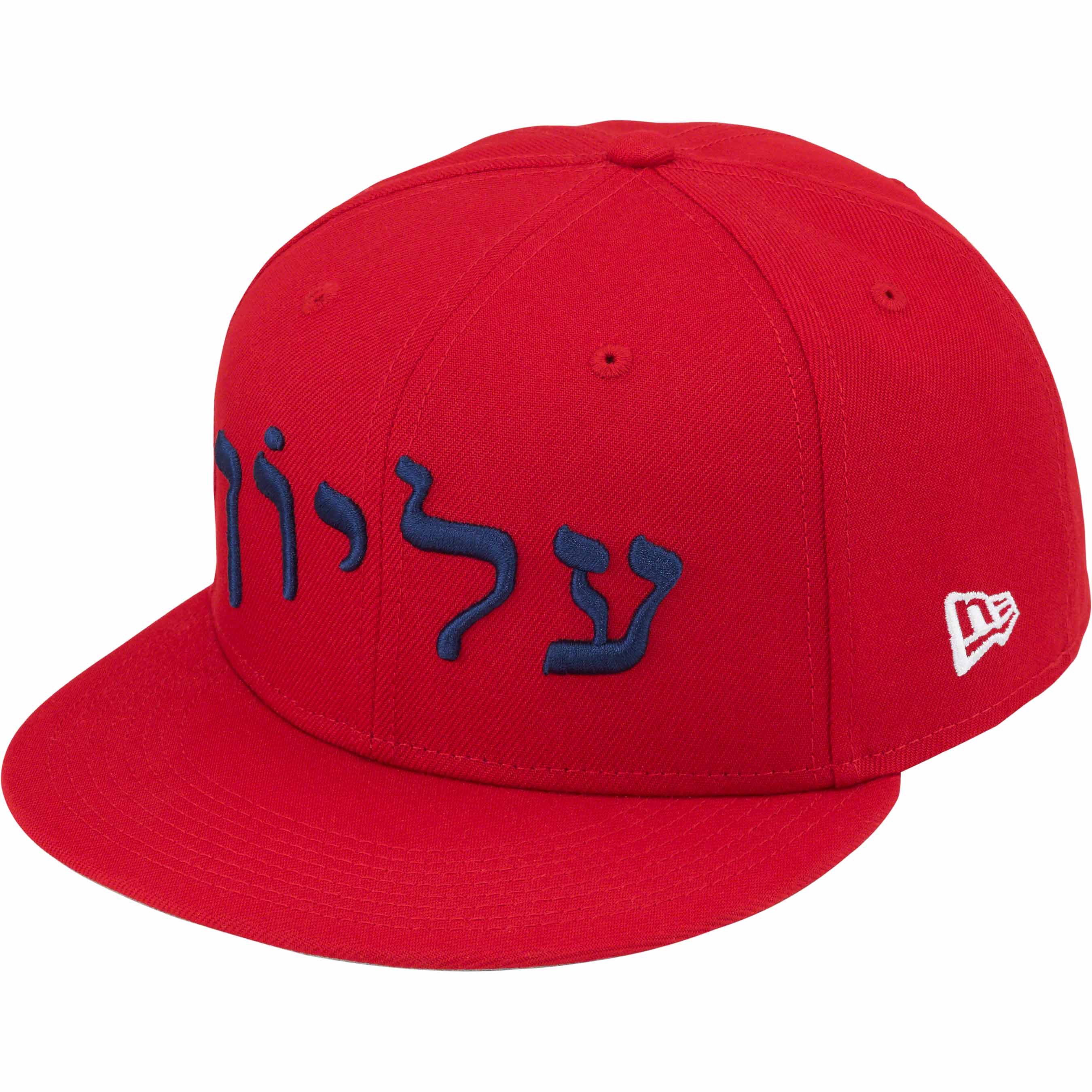 Supreme Hebrew New Era 赤７３／４JBLClip