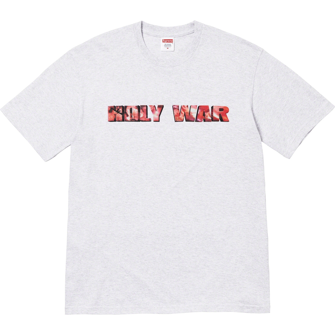 Details on Holy War Tee Ash Grey from fall winter
                                                    2023 (Price is $48)