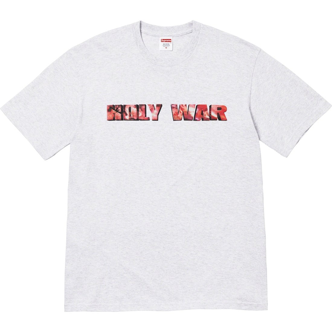 Details on Holy War Tee Ash Grey from fall winter
                                                    2023 (Price is $48)