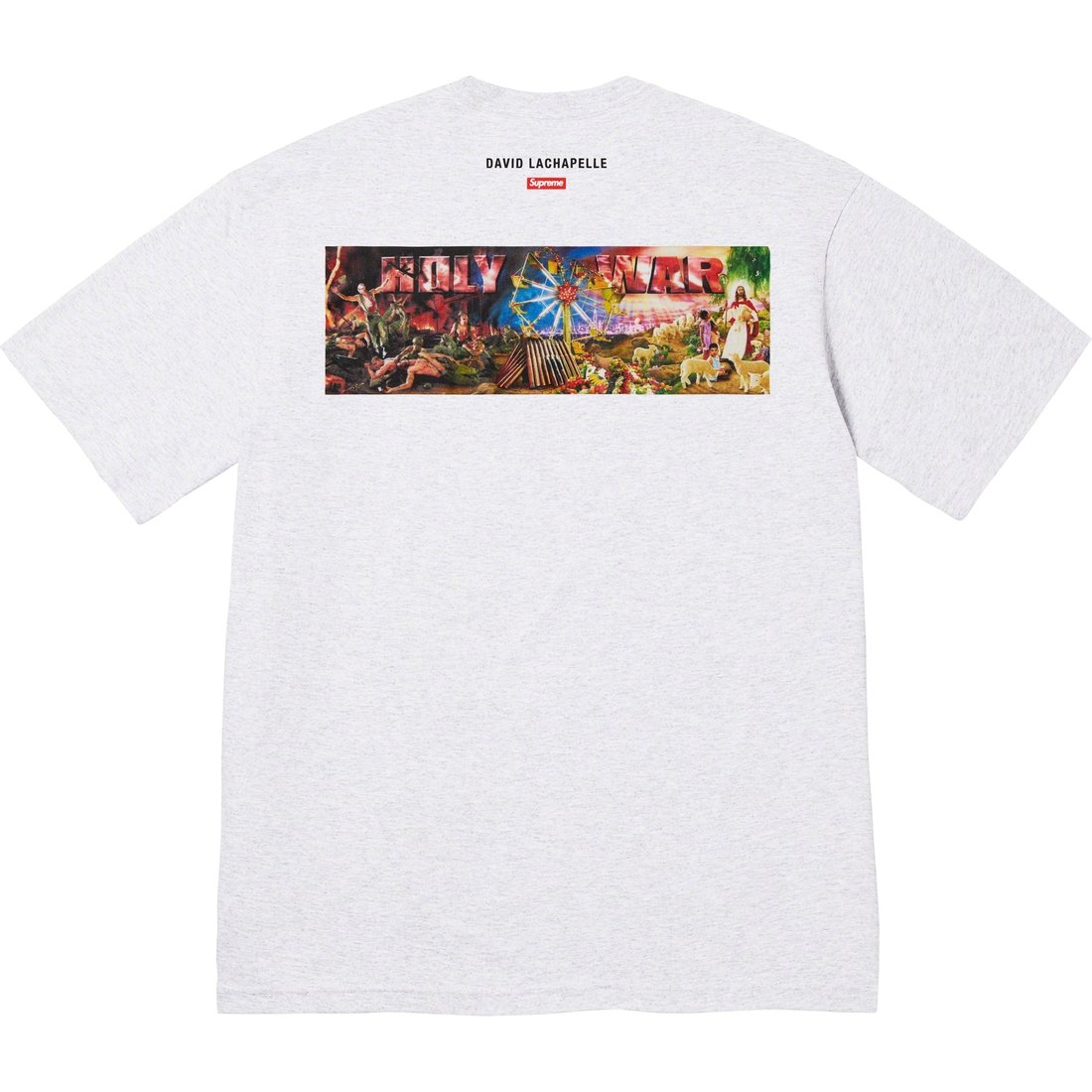 Details on Holy War Tee Ash Grey from fall winter
                                                    2023 (Price is $48)