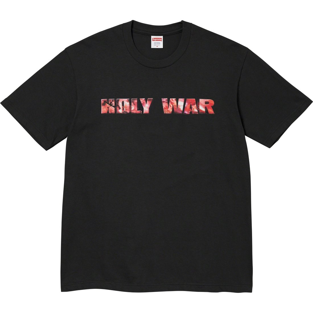 Details on Holy War Tee Black from fall winter
                                                    2023 (Price is $48)