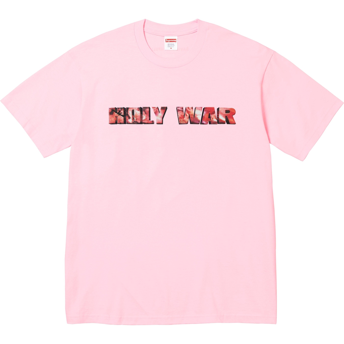 Details on Holy War Tee Light Pink from fall winter
                                                    2023 (Price is $48)