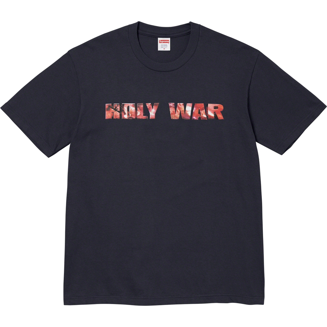 Details on Holy War Tee Navy from fall winter
                                                    2023 (Price is $48)
