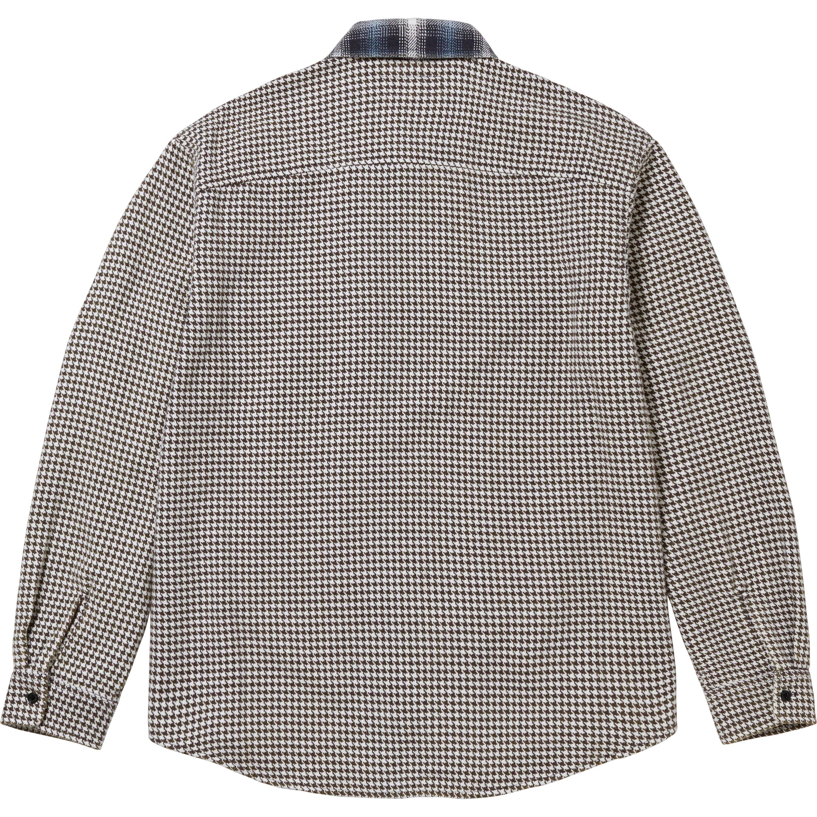 Houndstooth Plaid Flannel Shirt - fall winter 2023 - Supreme