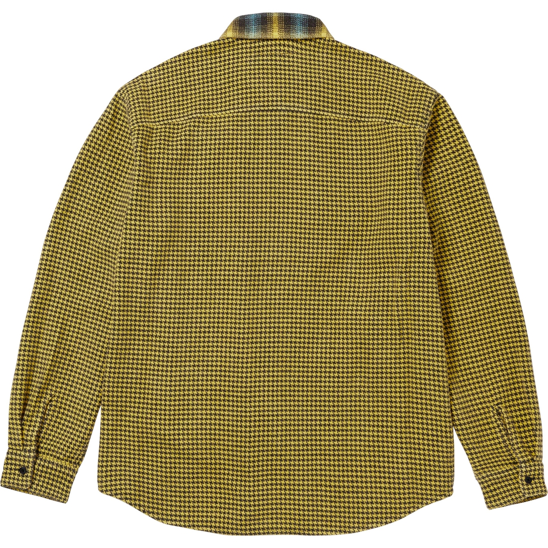 Details on Houndstooth Plaid Flannel Shirt Yellow from fall winter
                                                    2023 (Price is $138)