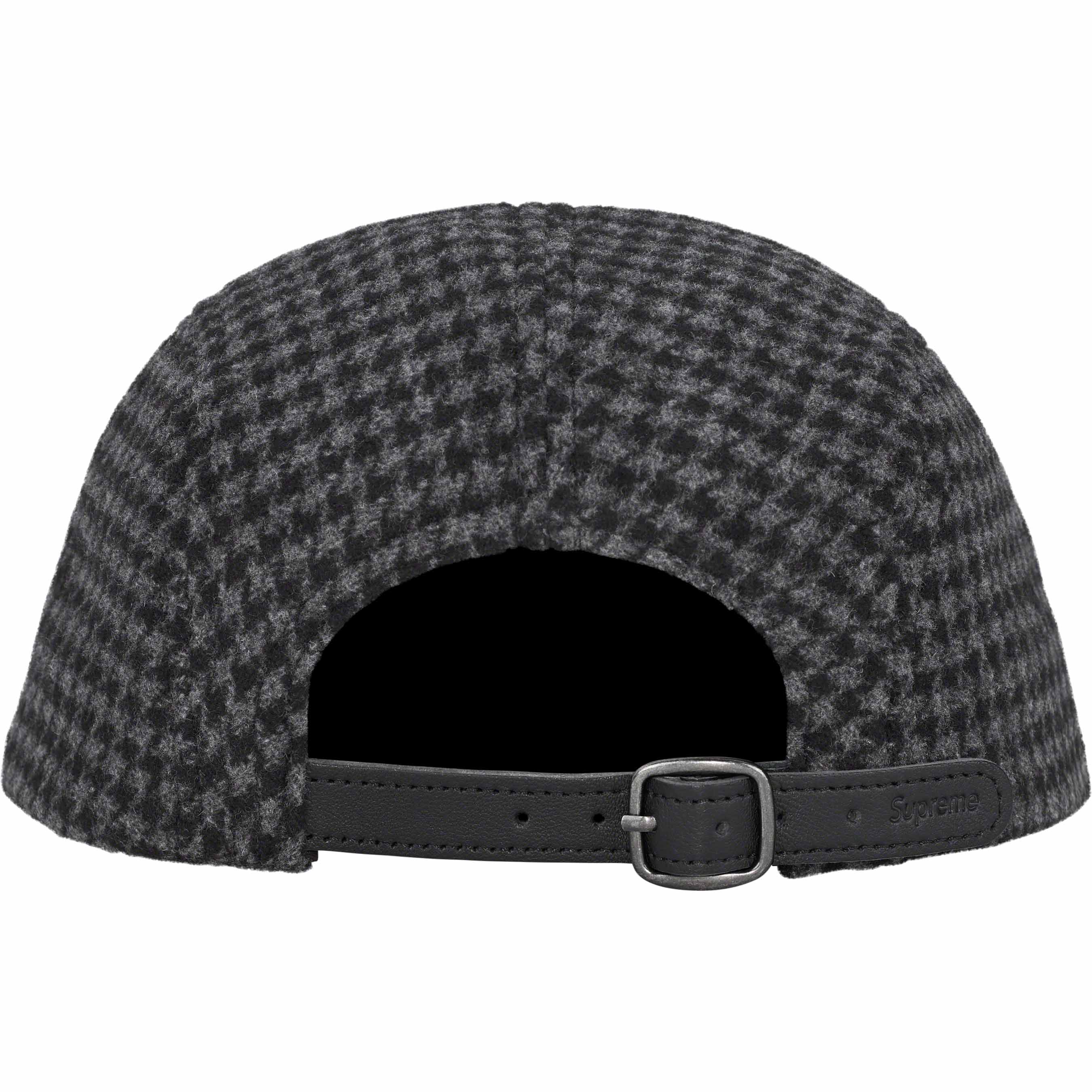 supreme2023 Houndstooth Wool Camp Cap 黒