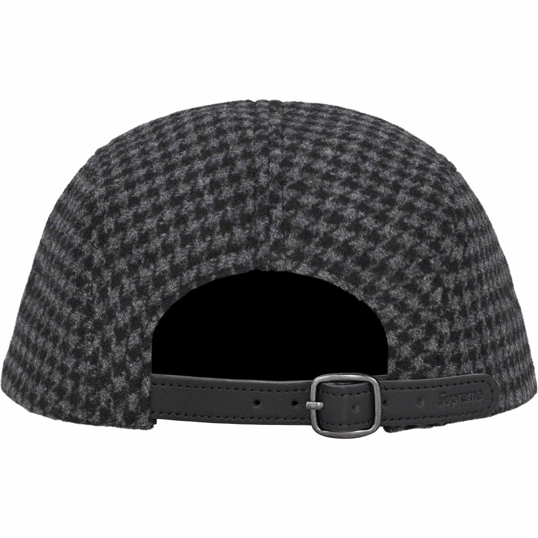 Details on Houndstooth Wool Camp Cap Black from fall winter
                                                    2023 (Price is $58)