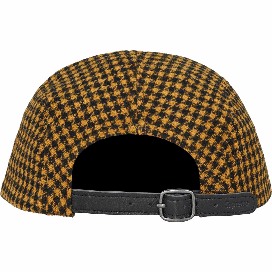 Details on Houndstooth Wool Camp Cap Yellow from fall winter
                                                    2023 (Price is $58)