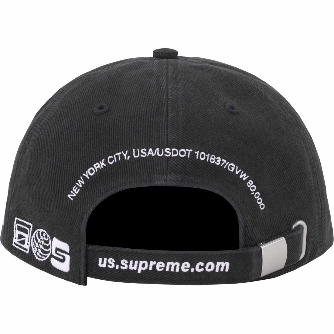 Details on Jagged Visor 6-Panel Black from fall winter
                                                    2023 (Price is $48)