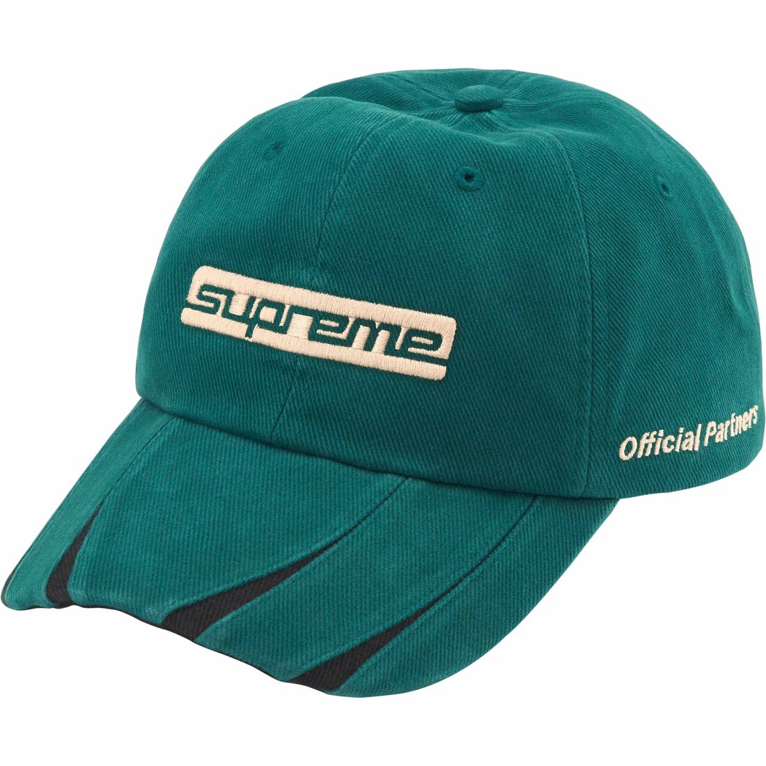 Details on Jagged Visor 6-Panel Teal from fall winter
                                                    2023 (Price is $48)