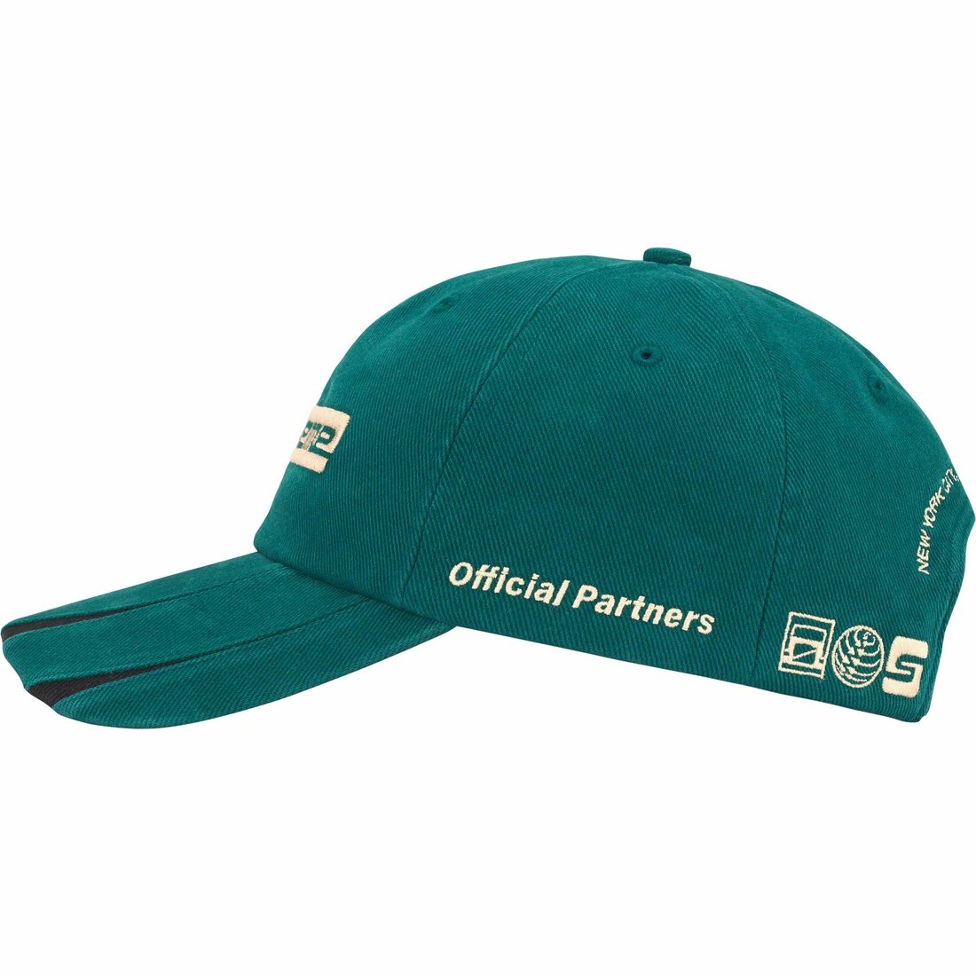 Details on Jagged Visor 6-Panel Teal from fall winter
                                                    2023 (Price is $48)