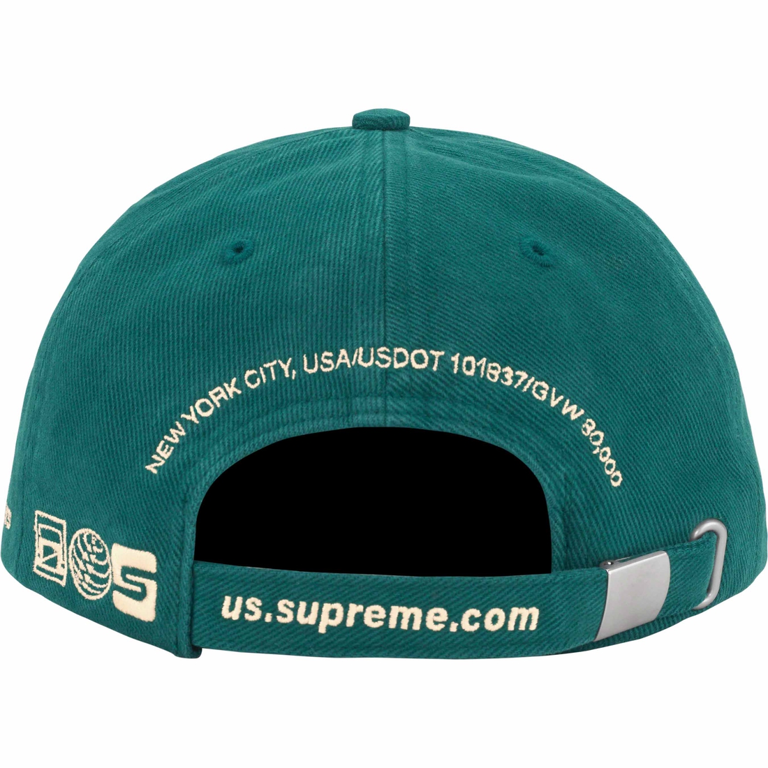 Details on Jagged Visor 6-Panel Teal from fall winter
                                                    2023 (Price is $48)