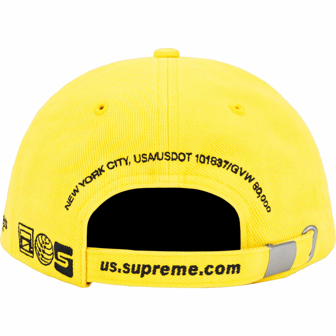 Details on Jagged Visor 6-Panel Yellow from fall winter
                                                    2023 (Price is $48)