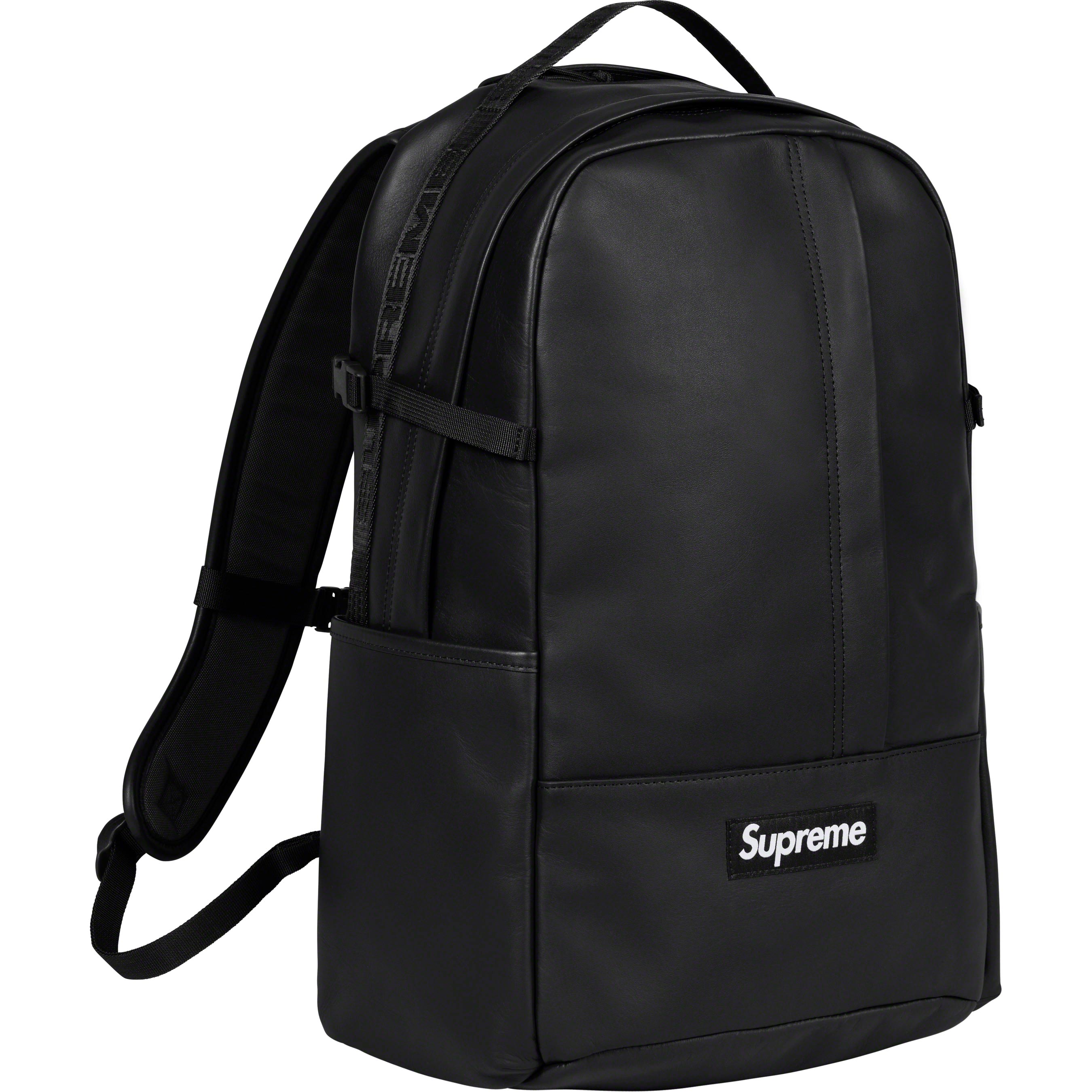 supreme leather backpack