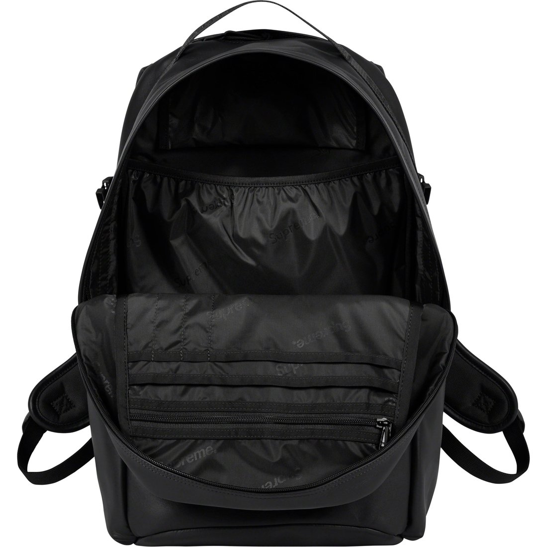 Details on Leather Backpack Black from fall winter
                                                    2023 (Price is $298)