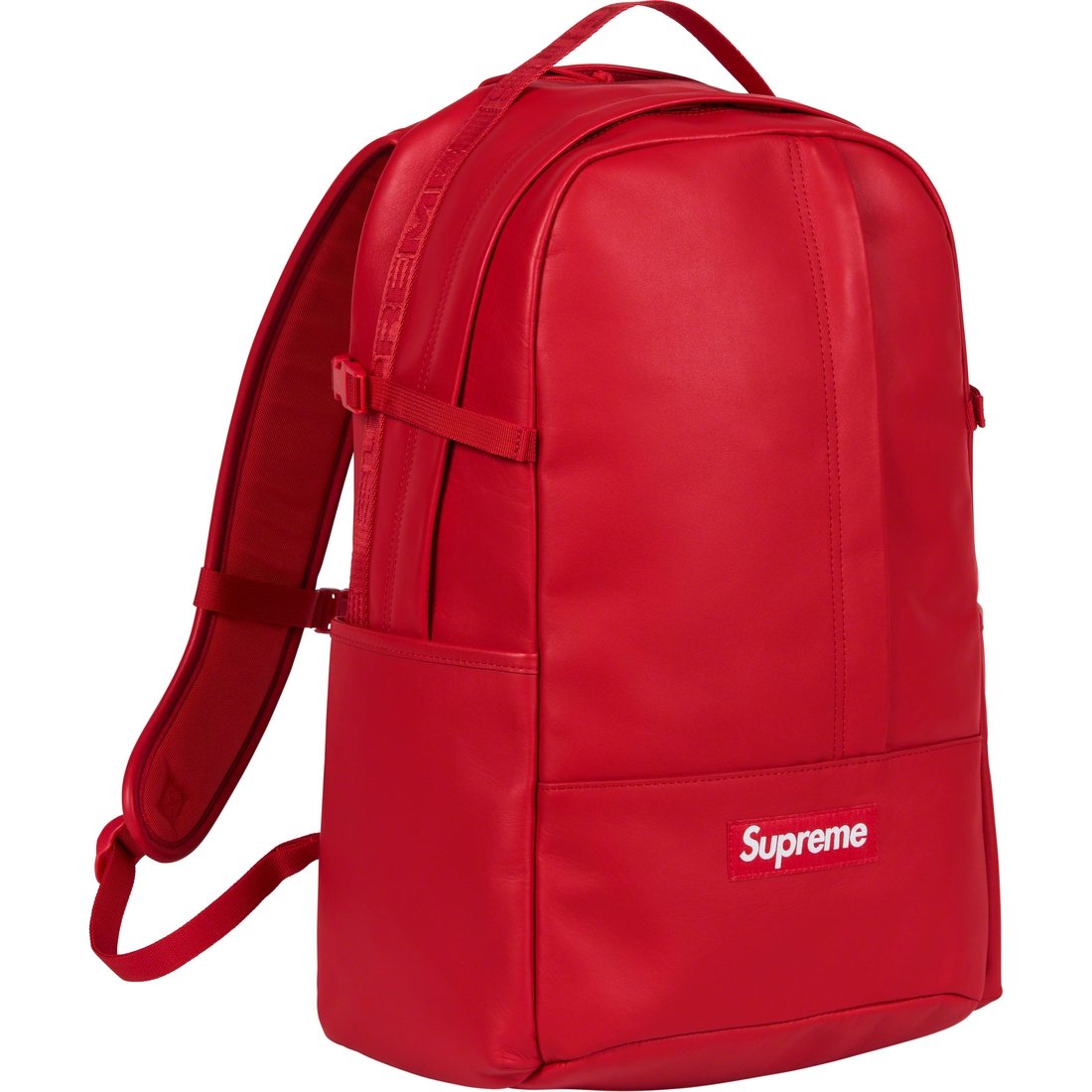 Details on Leather Backpack Red from fall winter
                                                    2023 (Price is $298)