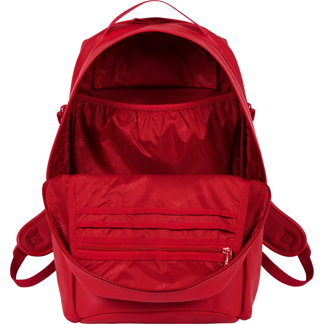 Details on Leather Backpack Red from fall winter
                                                    2023 (Price is $298)