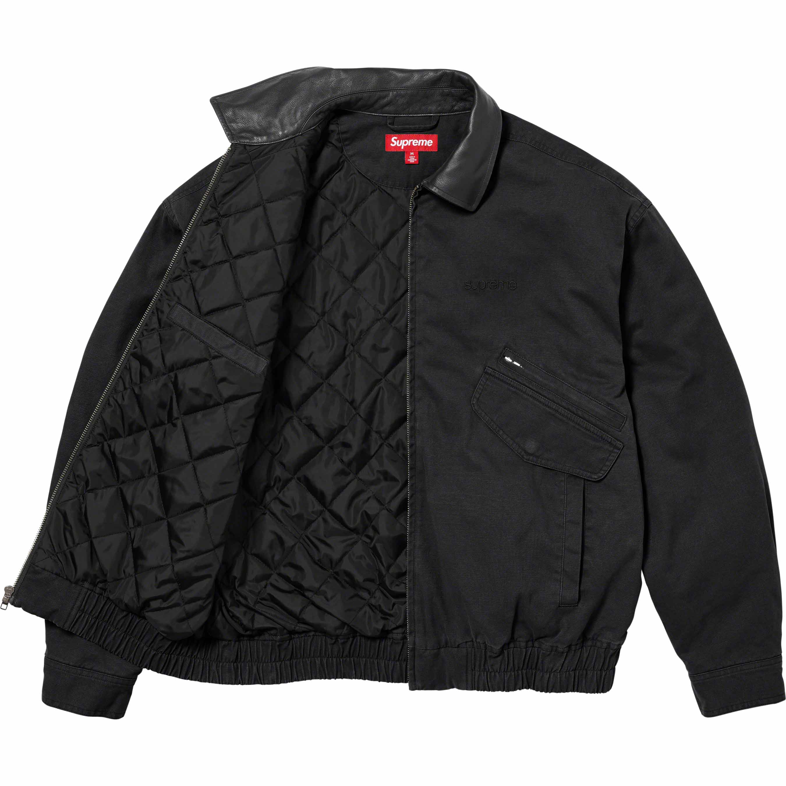 Leather Collar Utility Jacket - fall winter 2023 - Supreme