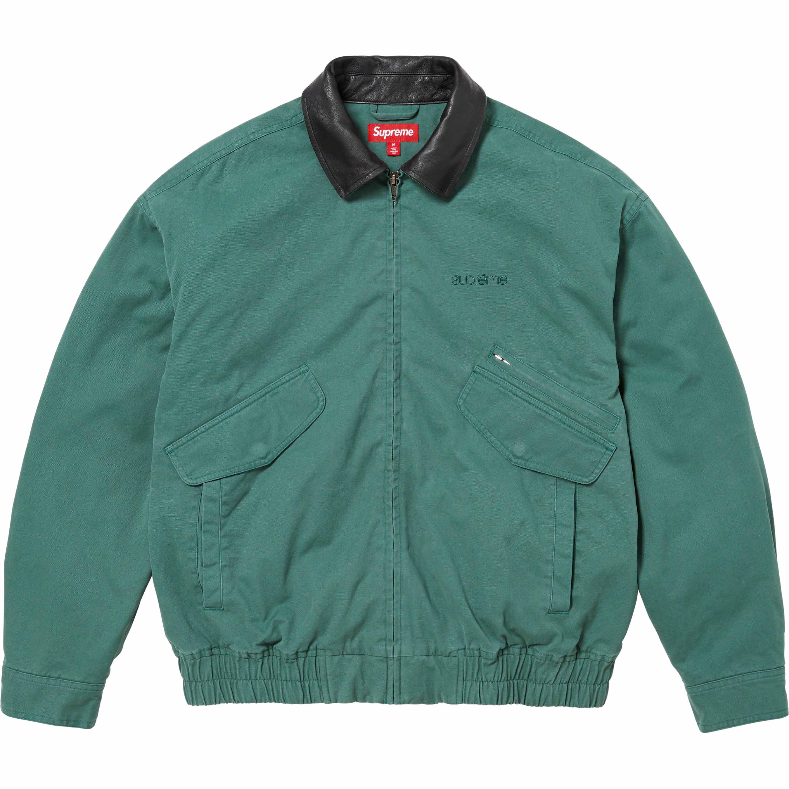 Leather Collar Utility Jacket - fall winter 2023 - Supreme