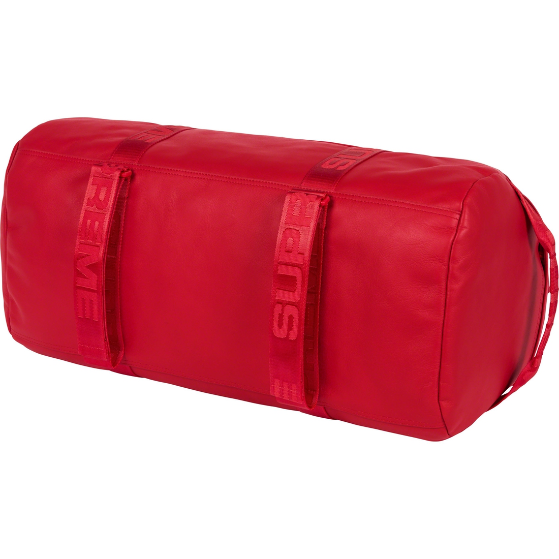 Details on Leather Duffle Bag Red from fall winter
                                                    2023 (Price is $328)